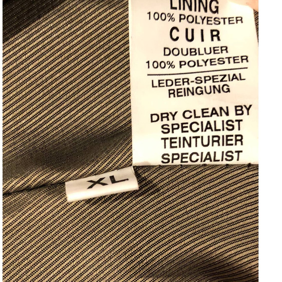 Sold-Jade Leather Wear Brown Leather Zip Front Jacket, Size XL - Picture 9 of 14